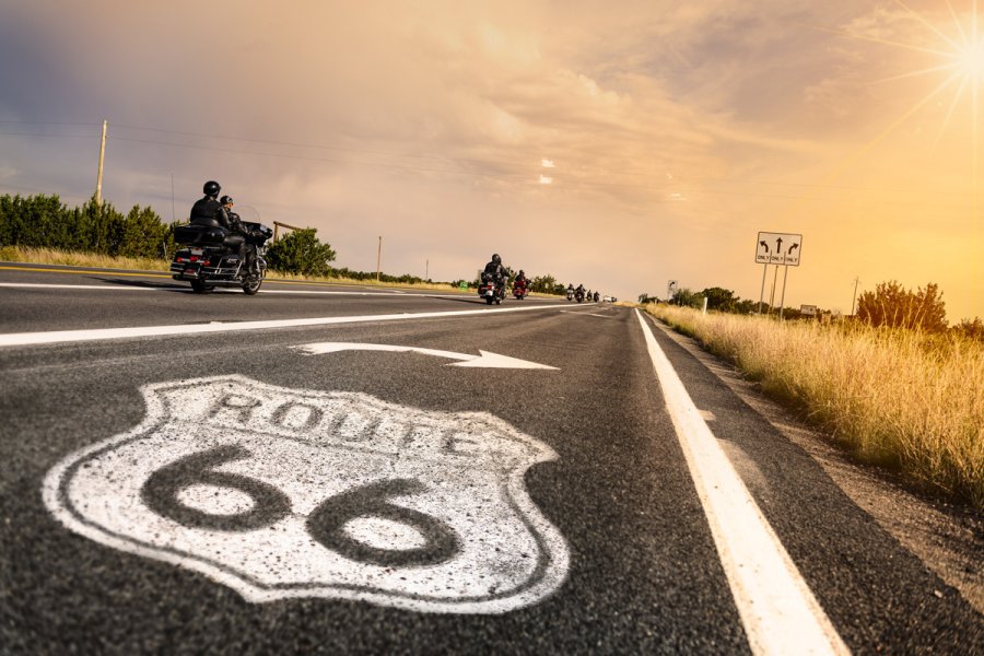 Route 66 road sign in Arizona, ouest america, USA ventdusud