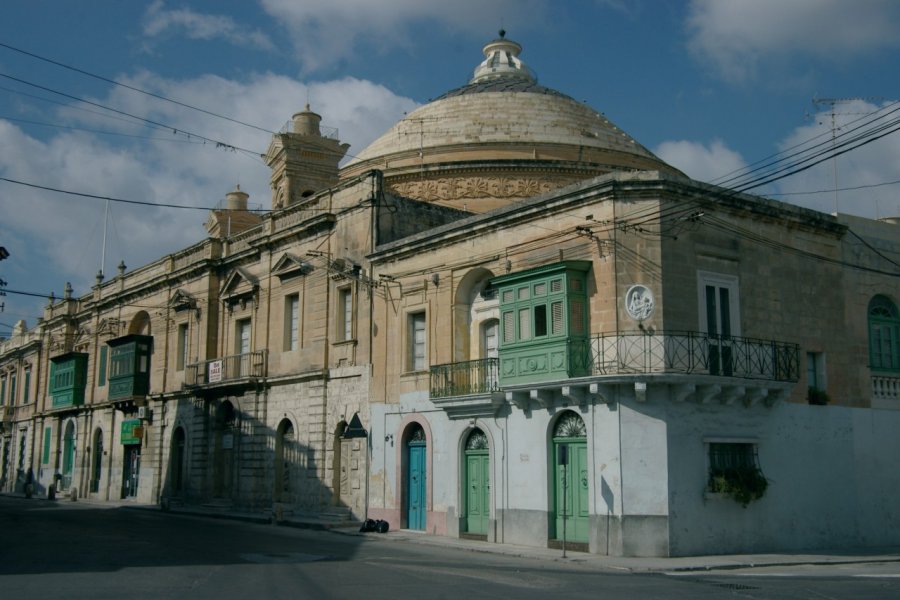 Quartier de l'église de Sainte-Marie ou le Dôme de Mosta. Stéphan SZEREMETA