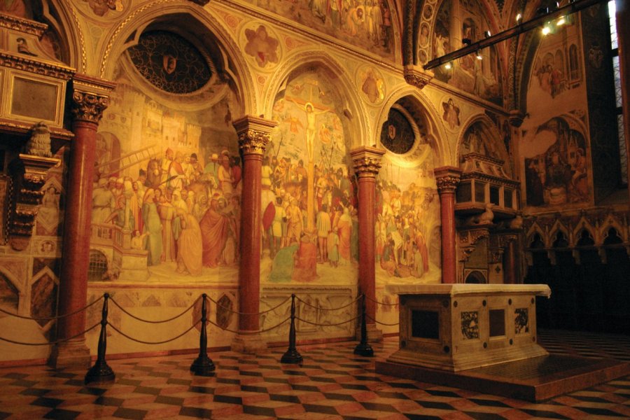Fresque à l'intérieur de la Basilica di Sant'Antonio. Stéphan SZEREMETA
