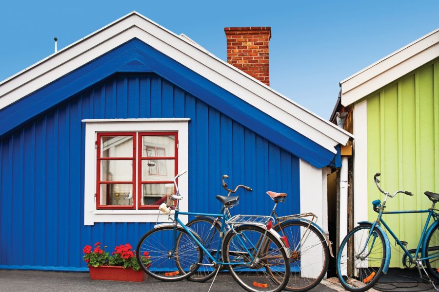 Maisons en bois de Karlskrona. Lssaurinko - iStockphoto