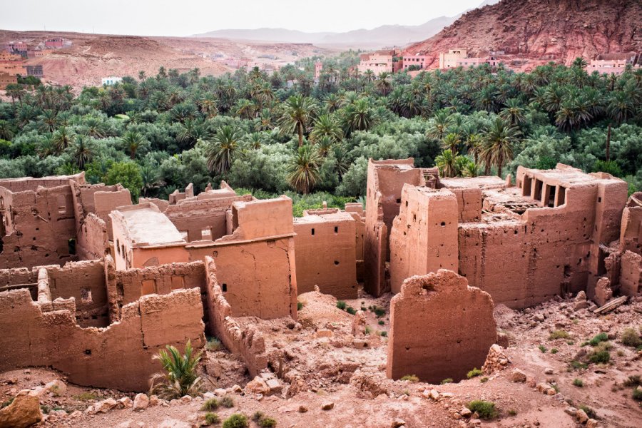 Ancienne Casbah dans la gorge de Todgha (Todra). Ivoha - Shutterstock.com