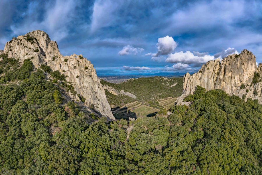 Les dentelles de Montmirail à Gigondas. Mike Workman - Shutterstock.com