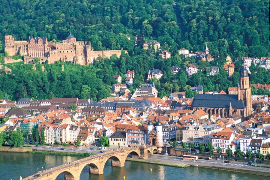 Ville et le château d'Heidelberg. Alamer - Iconotec