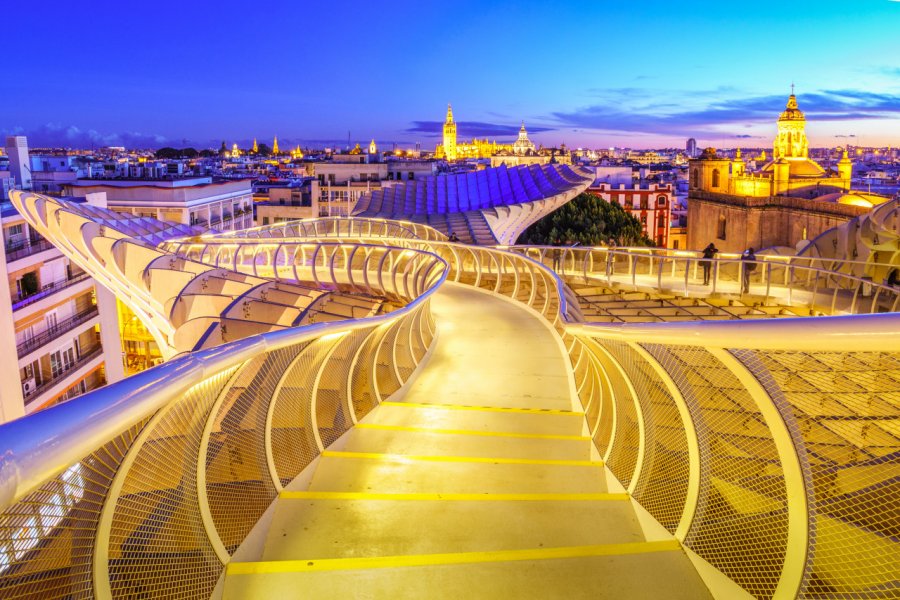 Vue sur Séville depuis le mirador Metropol Parasol. LucVi - Shutterstock.com
