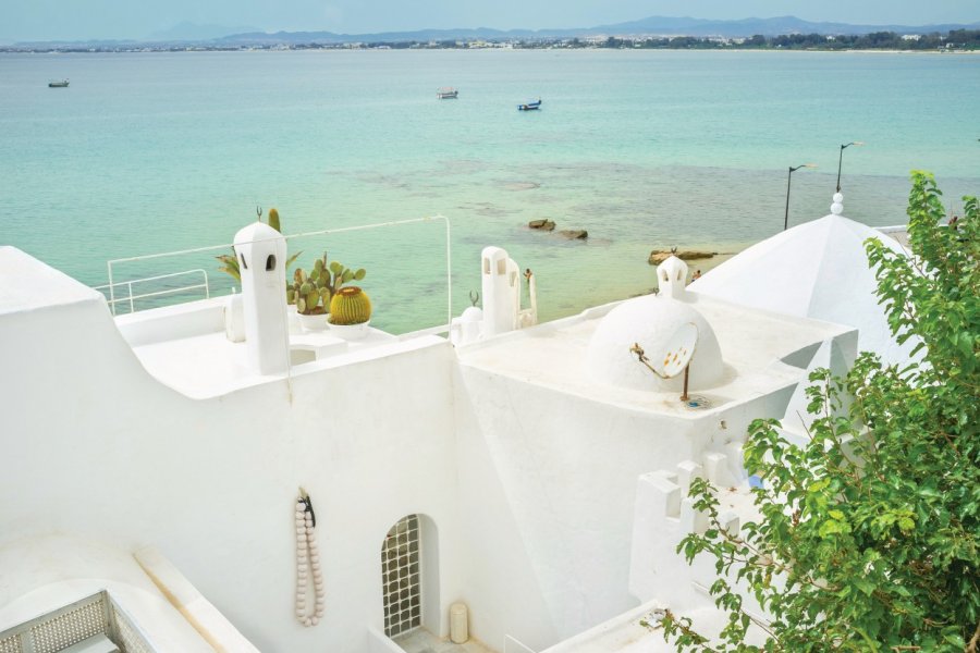 Mosquée en bord de mer à Hammamet. efesenko