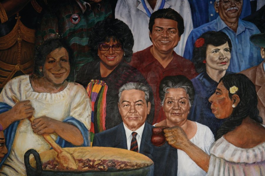 Tableau dans un restaurant mexicain de San Antonio. Stéphan SZEREMETA