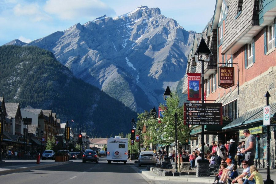 Centre-ville de Banff. Stéphan SZEREMETA