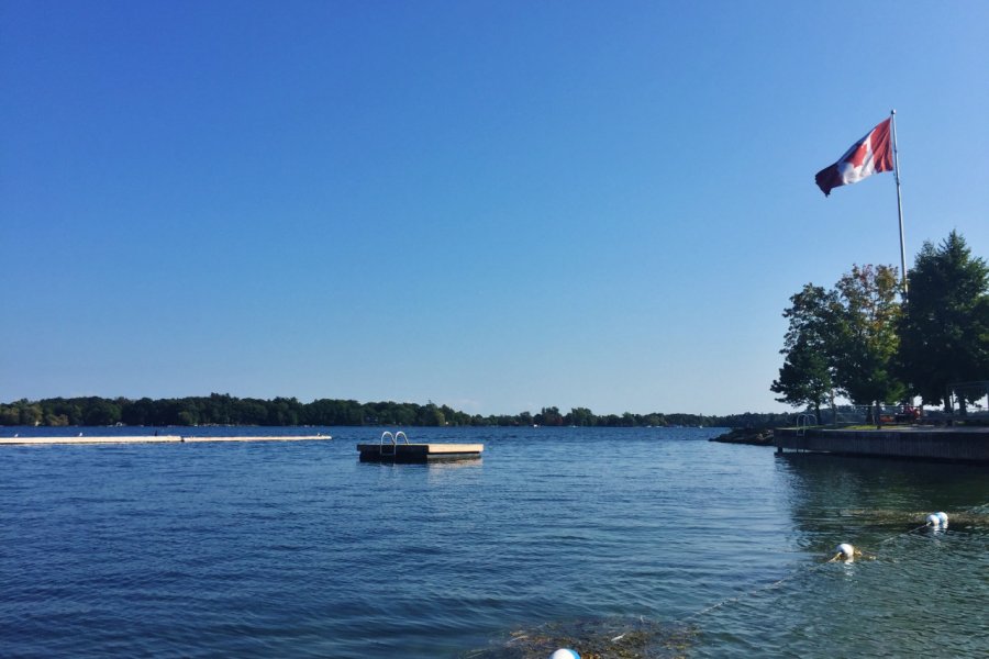 Le fleuve Saint-Laurent à Gananoque. Valérie FORTIER