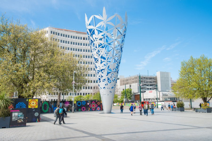 Cathedral square, Christchurch. Boyloso - Shutterstock.com