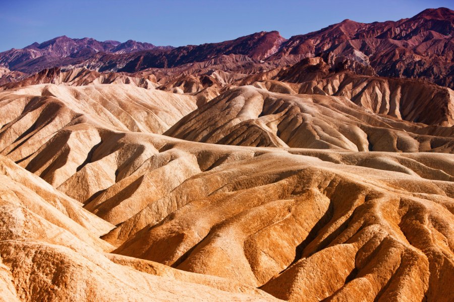 Zabriskie Point, Death Valley. Travel Stock - Shutterstock.com