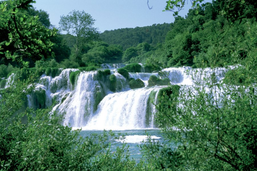 Cascade Skradin dans le parc national de Krka. Erwan Le Prunnec - Iconotec