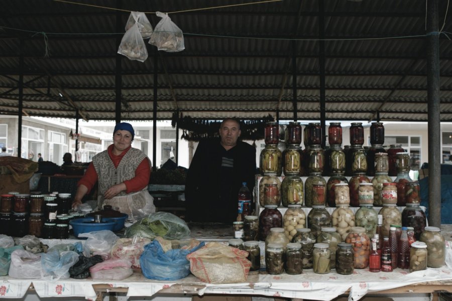 Au marché de Guba. Sylvie FRANCOISE