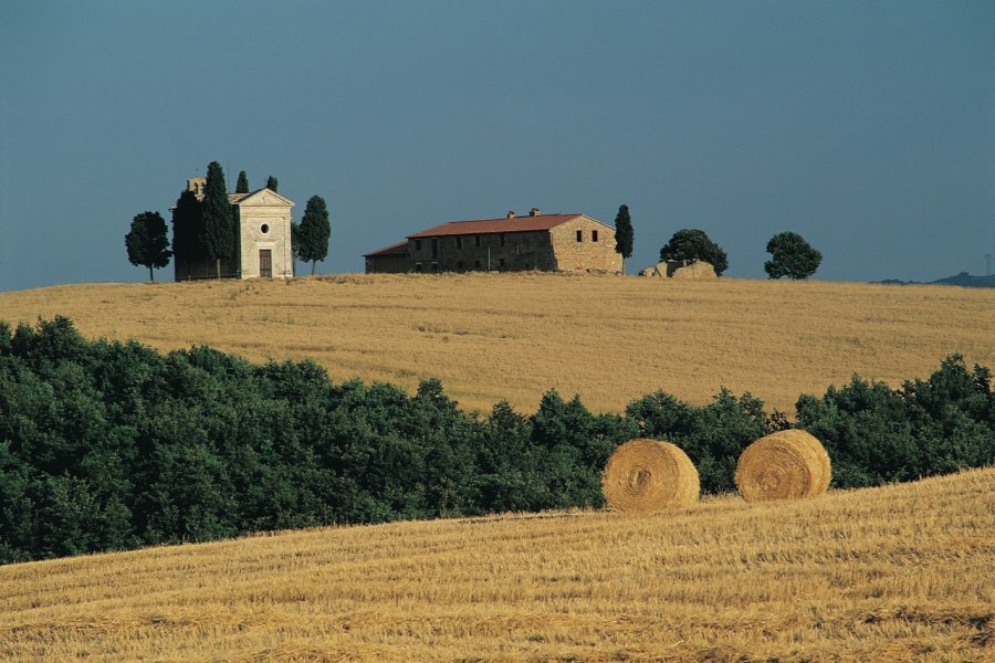 Chapelle de Vitaleta dans la campagne près de Pienza. Eric Martin - Iconotec