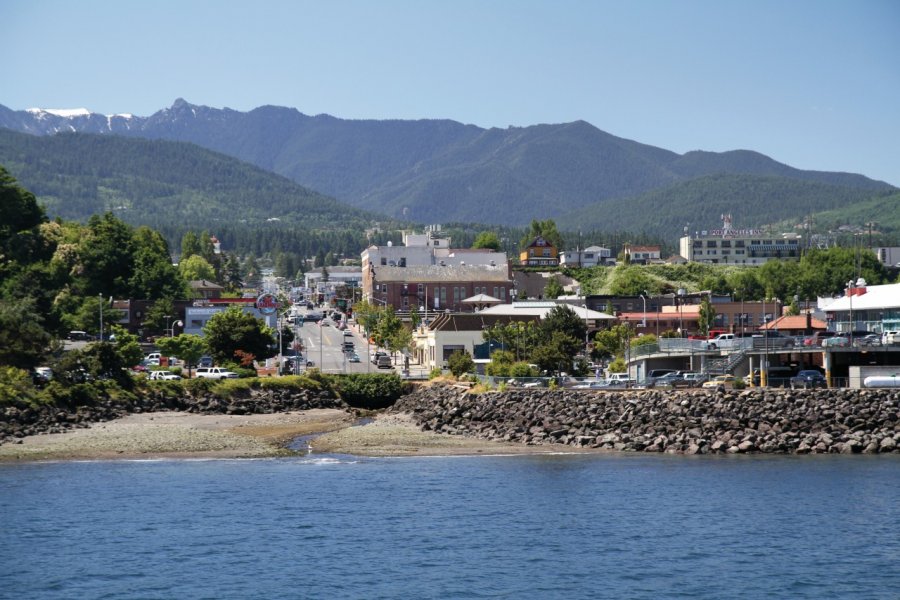 Arrivée en ferry à Port Angeles. Stéphan SZEREMETA