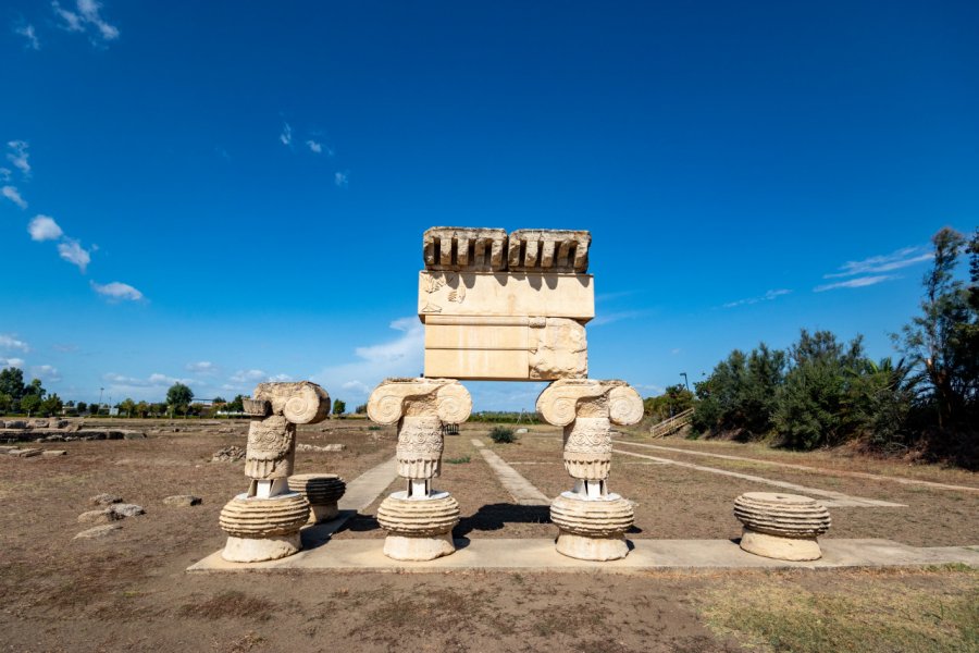 Vestiges du temple d'Apollon à Métaponte. Giuma - Shutterstock.com