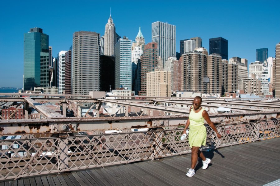 Vue depuis le Brooklyn Bridge. Author's Image