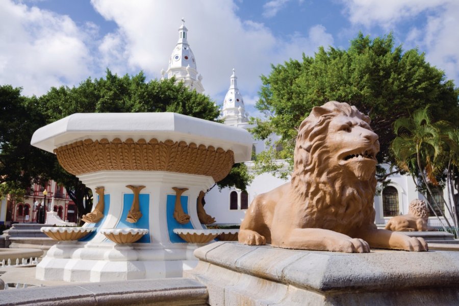Fontaine aux lions, Ponce. Gregobagel - iStockphoto