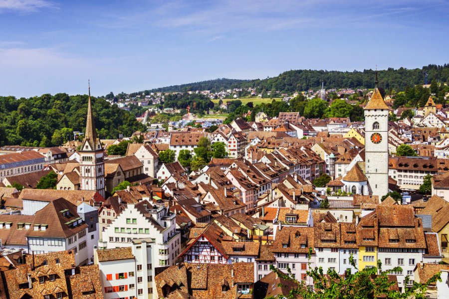 Vue sur Schaffehouse. Kite_rin - Shutterstock.com