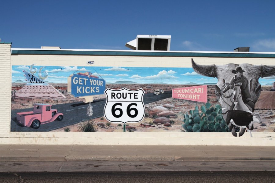 Peinture murale dans la ville de Tucumcari. NoDerog - iStockphoto