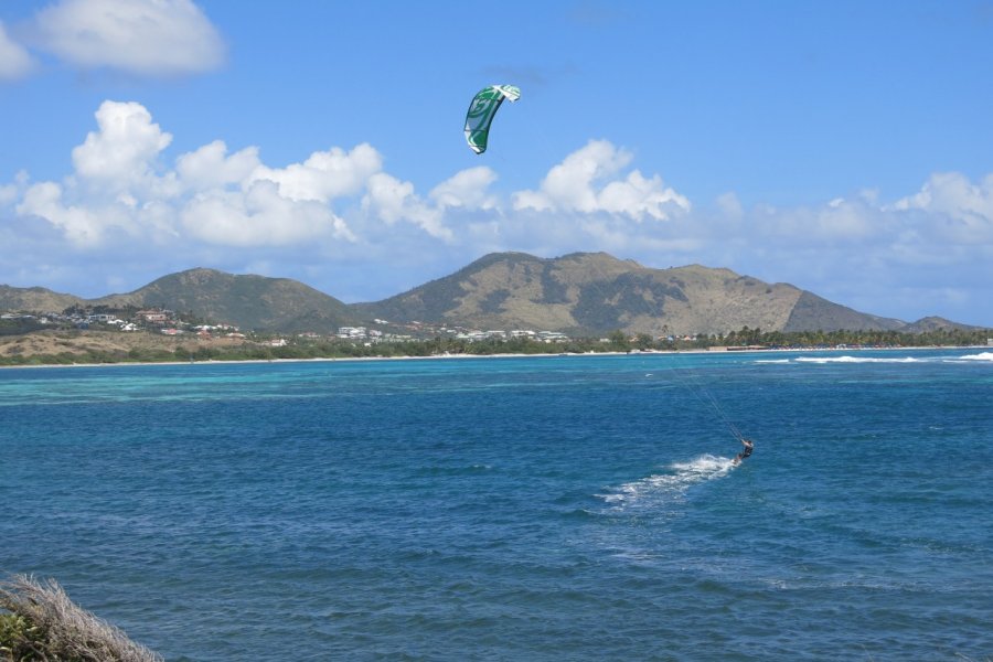 Kitesurf dans la baie orientale. Gilles MOREL