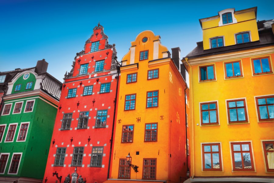 Façades de Gamla Stan. Adisa - iStockphoto