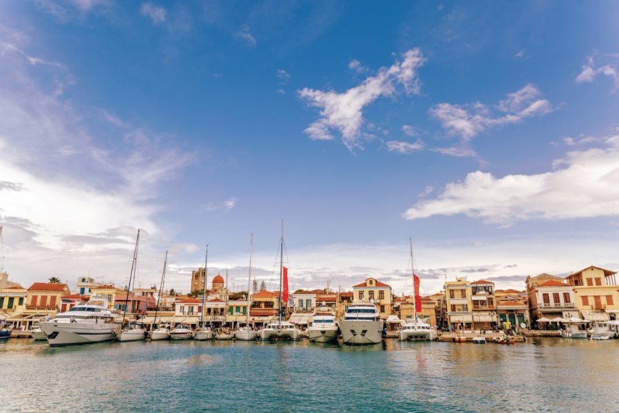 Vue sur le port d'Aigina. Ekaterina Molchanova - iStockphoto