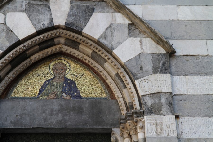L'église de San Matteo est le seul témoignage de mosaïque de la ville. Stéphan SZEREMETA