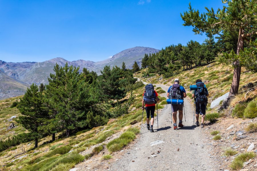 Randonnée vers le Mont Mulhacén, parc national de la Sierra Nevada. Ecuadorpostales - Shutterstock.com