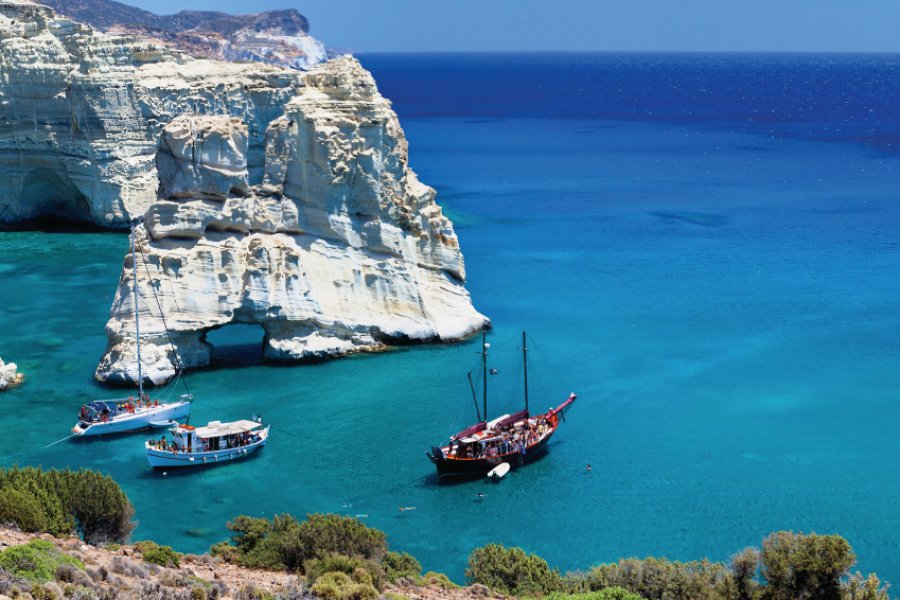 Plage de Kleftiko. Tramont_ana - iStockphoto