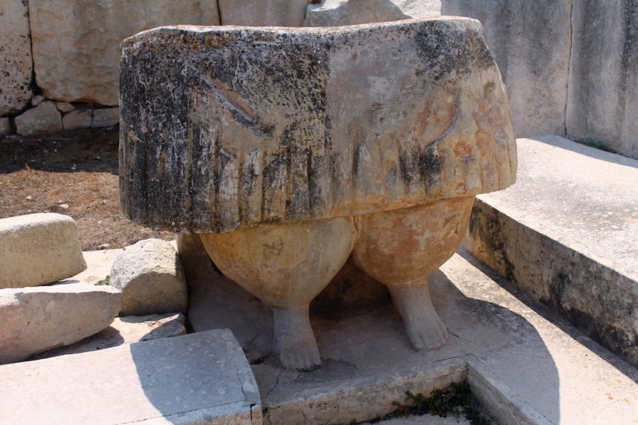 La<i> Déesse de la fertilité </i>au temple Tarxien. WillEye - iStockphoto.com