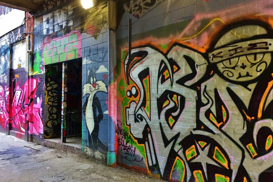 Graffiti Alley à Toronto. Valérie FORTIER