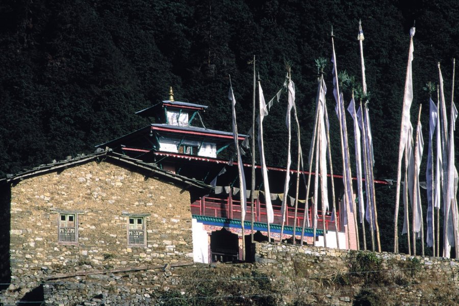 Melamchi Gaon, monastère d'Helambou. Thierry Lauzun - Iconotec