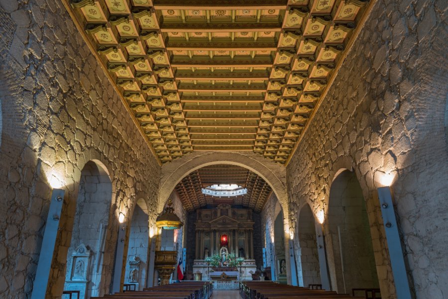 L'intérieur de l'église San Francisco à Santiago de Chili. SL-Photography - Shutterstock.com