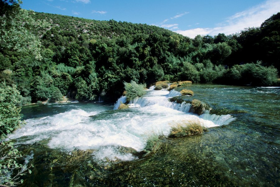 Cascade Skradin dans le parc national de Krka. Author's Image