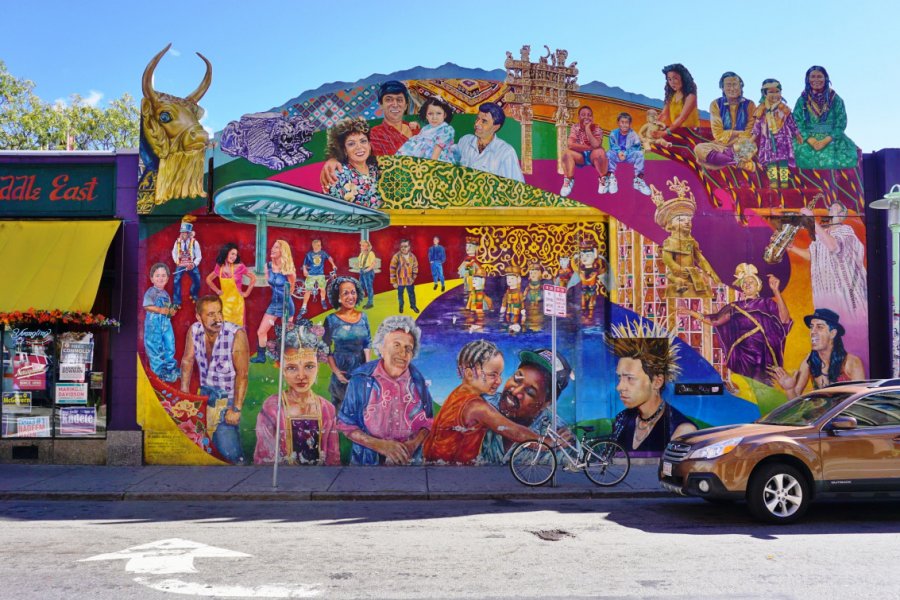 Street art au coeur de Central Square. shutterstock -EQRoy