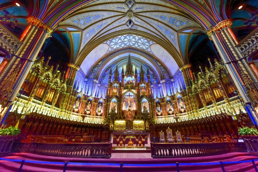 Intérieur de la Basilique Notre-Dame de Montréal. Felix Lipov - Shutterstock.com