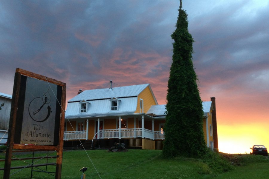 Microbrasserie Tête d'Allumette à Saint-André-de-Kamouraska. Martin Desautels