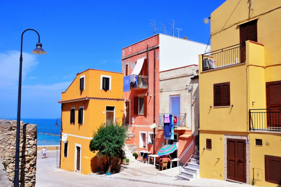 Termoli et ses maisons colorées. 