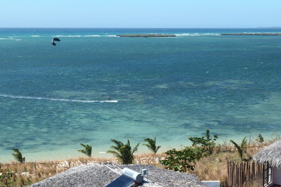 Baie de Sakalava, spot de kitesurf. Maïlys ALBERTO