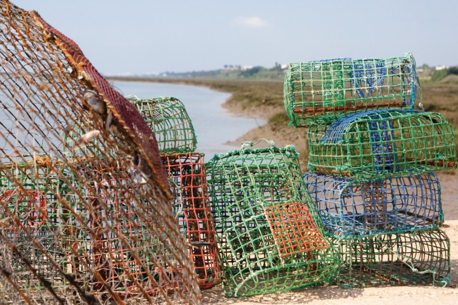 Cages de pêcheurs à Santa Luzia. Maxence Gorréguès