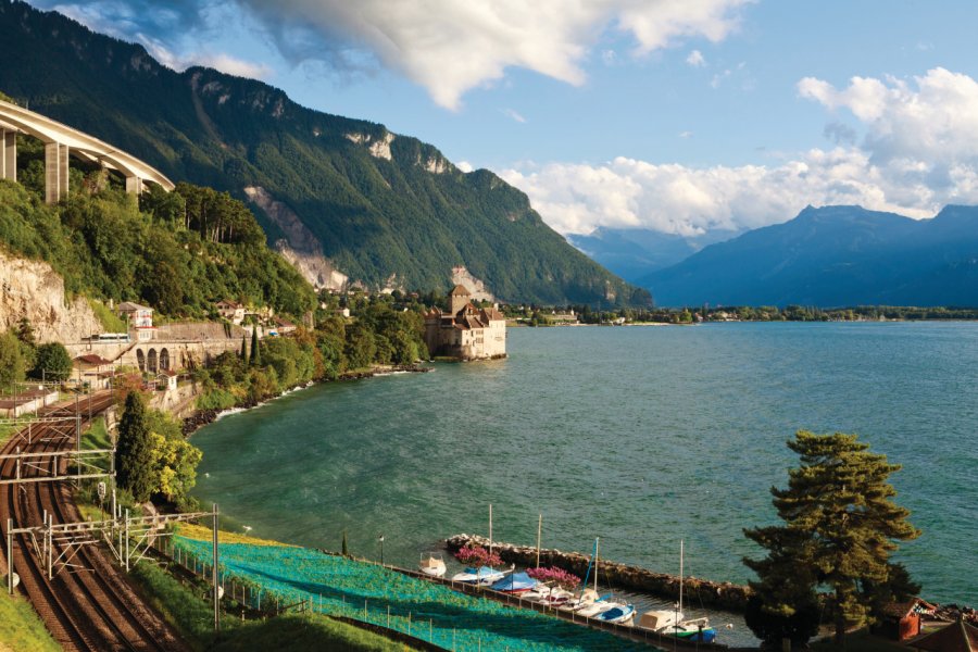 Le château de Chillon : un panorama entre lac et montagnes. Philippe GUERSAN - Author's Image