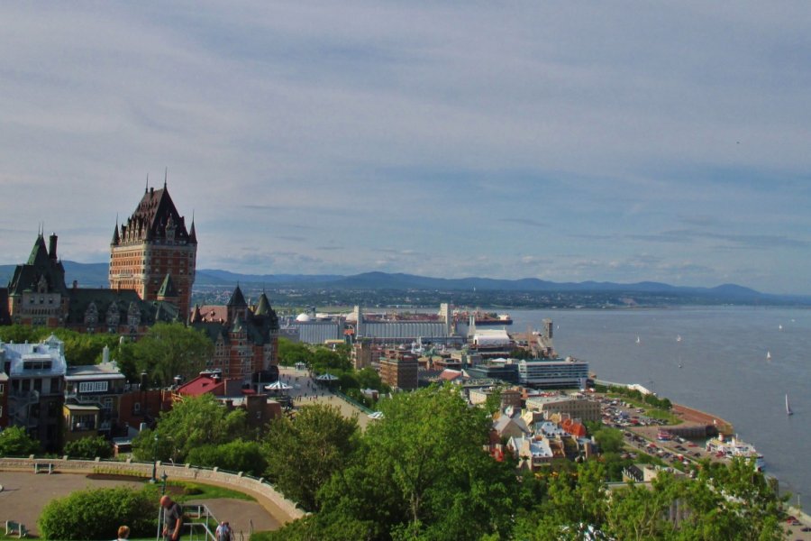 Vieux-Québec et fleuve Saint-Laurent. Valérie FORTIER