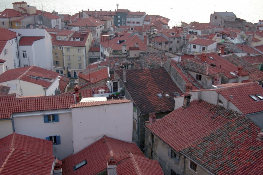 Vue générale de Piran. Stéphan SZEREMETA