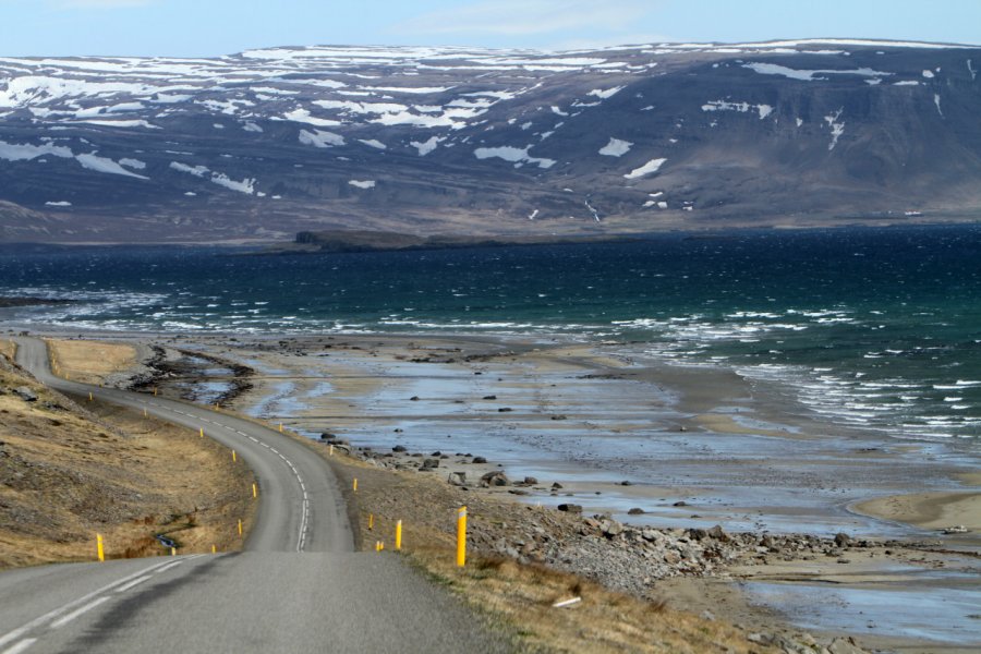Fjord Breiðafjörður depuis les routes du nord-ouest. Stéphan SZEREMETA