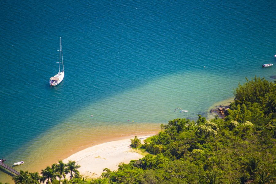 L'île de Paraty qui a servi de décor pour le film 