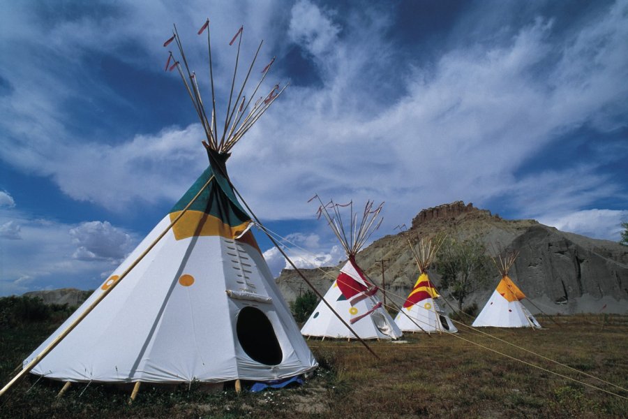 Tentes d'indiens au sein d'Arches National Park. Tom Pepeira - Iconotec