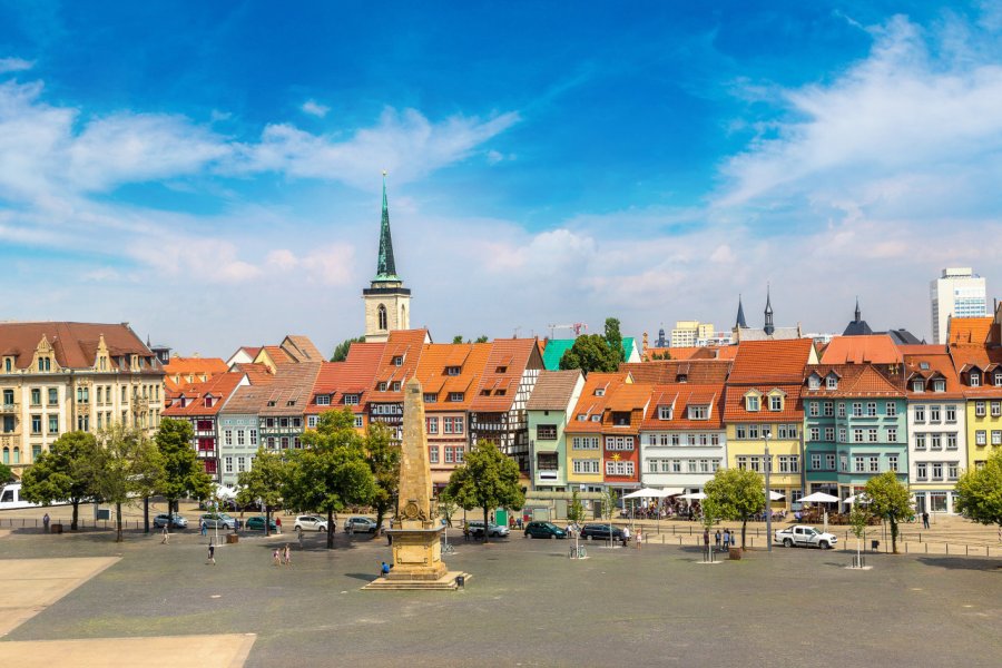 Domplatz d'Erfurt. S-F - Shutterstock.com