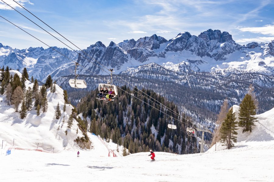 La station de ski de Cortina d'Ampezzo. Boerescu - Shutterstock.com