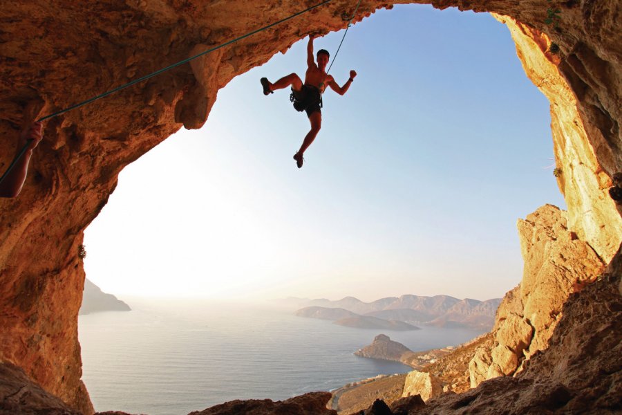 Escalade sur l'île de Kalymnos. Photobac - iStockphoto