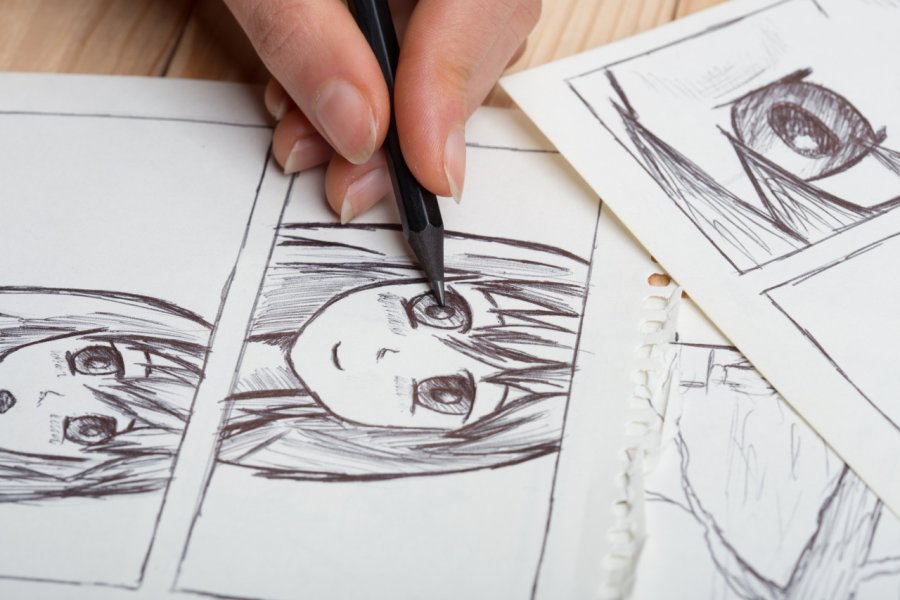 Dessin manga. (© Sensay - Shutterstock.Com))